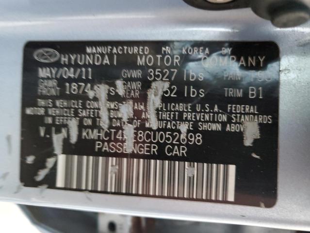 Photo 10 from auction – 2012 HYUNDAI ACCENT GLS with VIN KMHCT4AE8CU052698