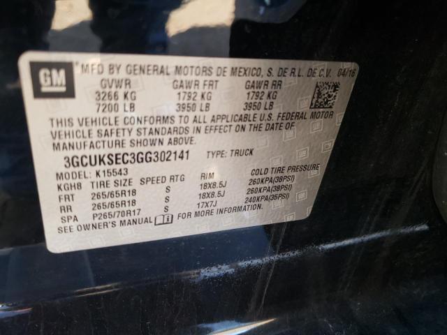 Photo 10 from auction – 2016 CHEVROLET SILVERADO with VIN 3GCUKSEC3GG302141