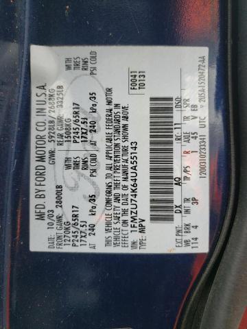 Photo 10 from auction – 2004 FORD EXPLORER E with VIN 1FMZU74K64UA55143
