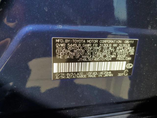 Photo 10 from auction – 2011 LEXUS LS 460 with VIN JTHBL5EF4B5107924