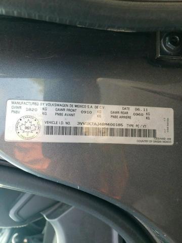 Photo 10 from auction – 2011 VOLKSWAGEN JETTA BASE with VIN 3VW1K7AJ4BM400185