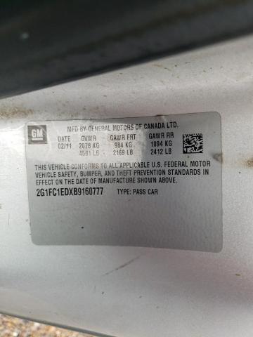 Photo 10 from auction – 2011 CHEVROLET CAMARO LT with VIN 2G1FC1EDXB9160777