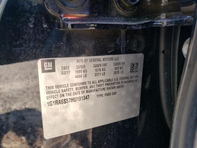 Photo 9 from auction – 2017 CHEVROLET VOLT LT with VIN 1G1RA6S57HU191347