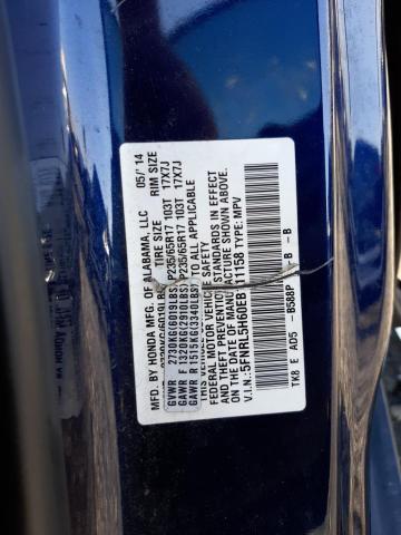 Photo 10 from auction – 2014 HONDA ODYSSEY EX with VIN 5FNRL5H60EB111158