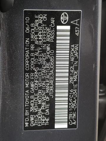 Photo 10 from auction – 2010 TOYOTA COROLLA with VIN JTDBU4EE3AJ068510