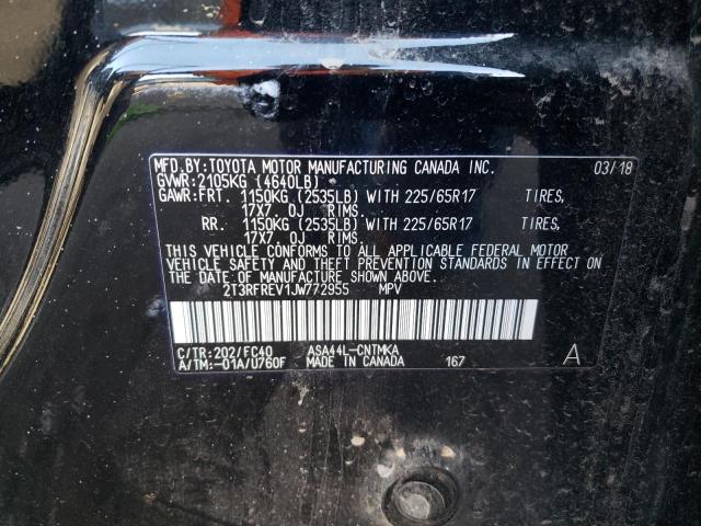 Photo 10 from auction – 2018 TOYOTA RAV4 ADVEN with VIN 2T3RFREV1JW772955