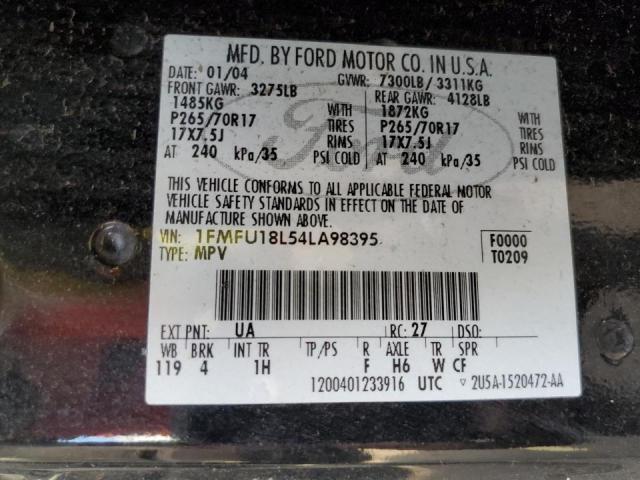 Photo 10 from auction – 2004 FORD EXPEDITION with VIN 1FMFU18L54LA98395