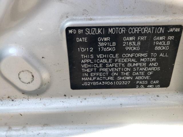 Photo 10 from auction – 2013 SUZUKI SX4 with VIN JS2YB5A39D6102327