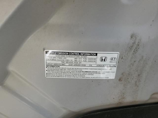 Photo 10 from auction – 2016 HONDA CIVIC LX with VIN 2HGFC2F51GH531781