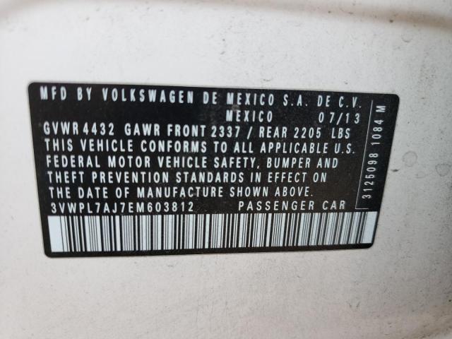 Photo 10 from auction – 2014 VOLKSWAGEN JETTA TDI with VIN 3VWPL7AJ7EM603812