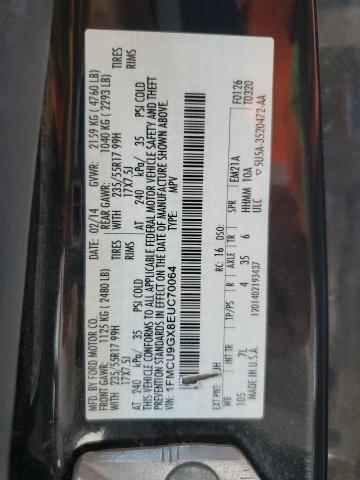 Photo 10 from auction – 2014 FORD ESCAPE SE with VIN 1FMCU9GX8EUC70064