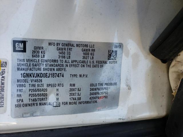 Photo 10 from auction – 2014 CHEVROLET TRAVERSE L with VIN 1GNKVJKD0EJ187474