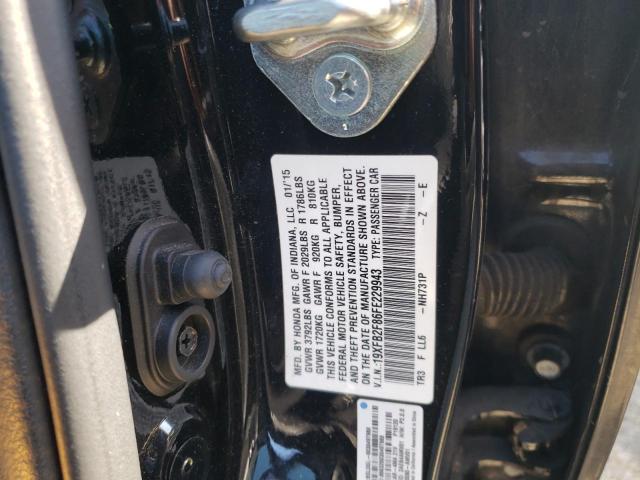 Photo 10 from auction – 2015 HONDA CIVIC EX with VIN 19XFB2F86FE229943