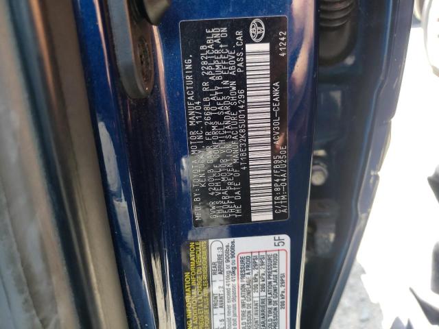 Photo 10 from auction – 2005 TOYOTA CAMRY LE with VIN 4T1BE32K85U014296