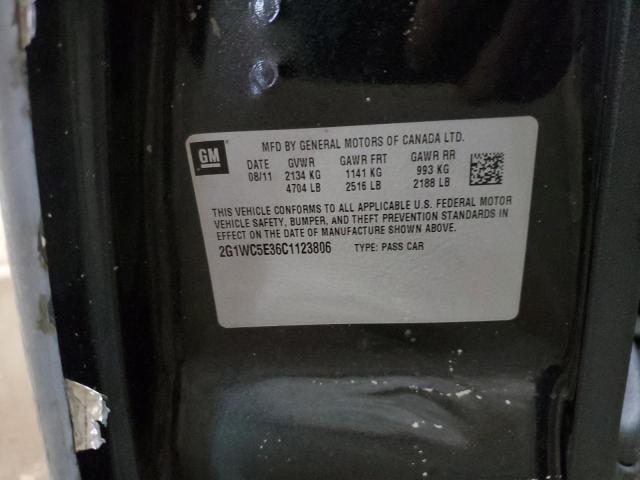 Photo 10 from auction – 2012 CHEVROLET IMPALA LTZ with VIN 2G1WC5E36C1123806