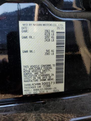 Photo 10 from auction – 2021 NISSAN ALTIMA SR with VIN 1N4BL4CV4MN300573