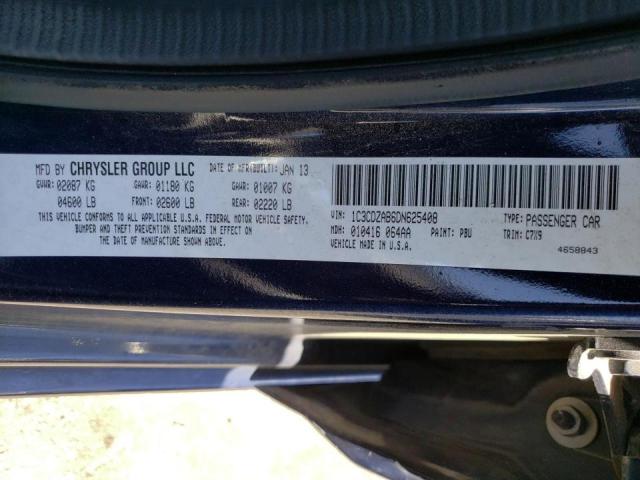 Photo 10 from auction – 2013 DODGE AVENGER SE with VIN 1C3CDZAB6DN625408