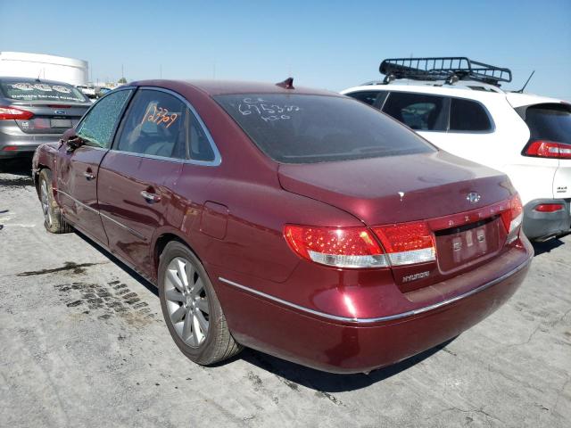 Photo 3 from auction – 2009 HYUNDAI AZERA SE with VIN KMHFC46F59A360386