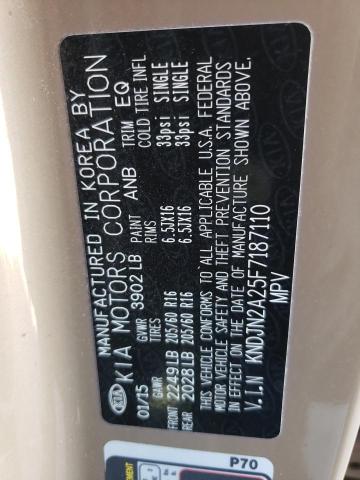 Photo 10 from auction – 2015 KIA SOUL with VIN KNDJN2A25F7187110