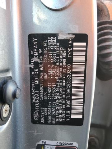 Photo 10 from auction – 2012 HYUNDAI TUCSON GLS with VIN KM8JU3AC2CU339340