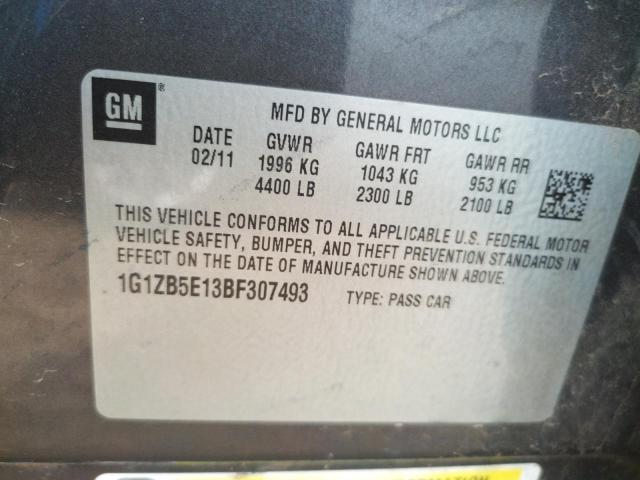 Photo 10 from auction – 2011 CHEVROLET MALIBU LS with VIN 1G1ZB5E13BF307493