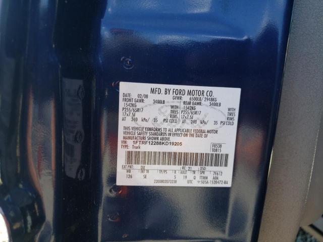 Photo 10 from auction – 2008 FORD F150 with VIN 1FTRF12288KD19205