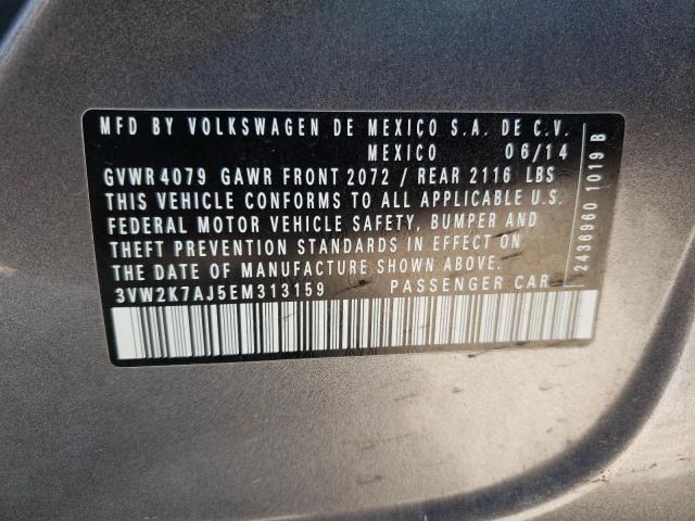 Photo 10 from auction – 2014 VOLKSWAGEN JETTA BASE with VIN 3VW2K7AJ5EM313159