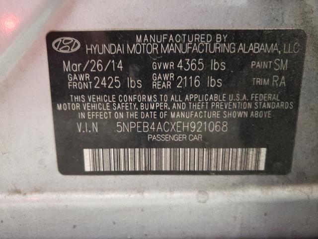 Photo 10 from auction – 2014 HYUNDAI SONATA GLS with VIN 5NPEB4ACXEH921068
