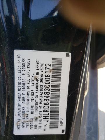 Photo 10 from auction – 2003 HONDA CR-V LX with VIN JHLRD68483C006172