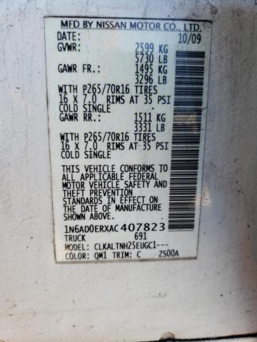 Photo 10 from auction – 2010 NISSAN FRONTIER C with VIN 1N6AD0ERXAC407823