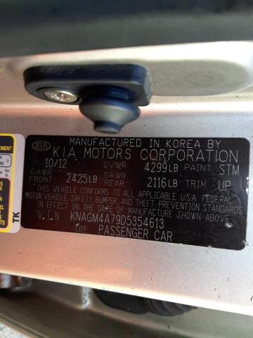 Фото 10 с аукциона – 2013 KIA OPTIMA LX с VIN KNAGM4A79D5354613