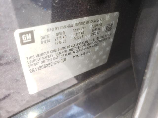 Photo 10 from auction – 2014 CHEVROLET IMPALA LT with VIN 2G1125S35E9243005