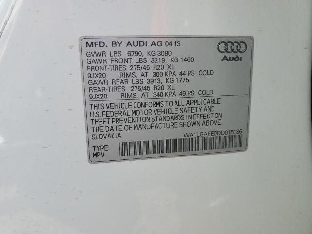 Photo 10 from auction – 2013 AUDI Q7 PREMIUM with VIN WA1LGAFE0DD015186