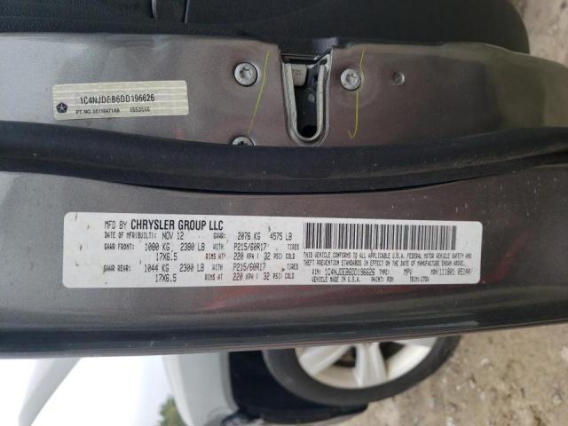Photo 10 from auction – 2013 JEEP COMPASS LA with VIN 1C4NJDEB6DD196626