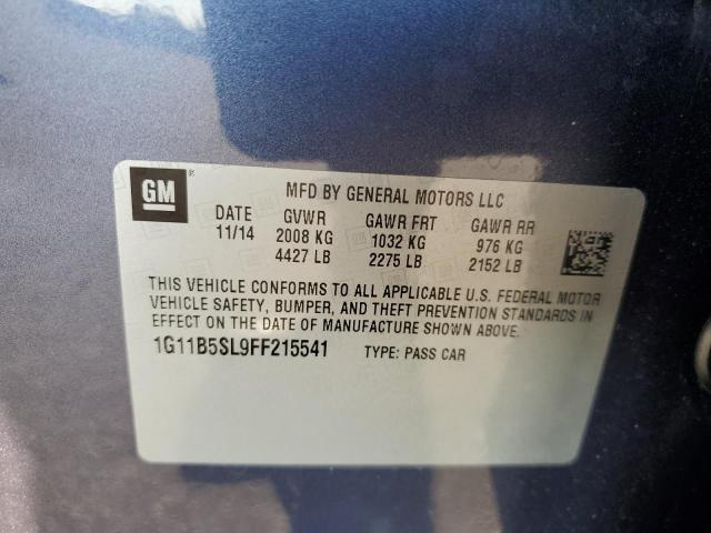 Photo 10 from auction – 2015 CHEVROLET MALIBU LS with VIN 1G11B5SL9FF215541