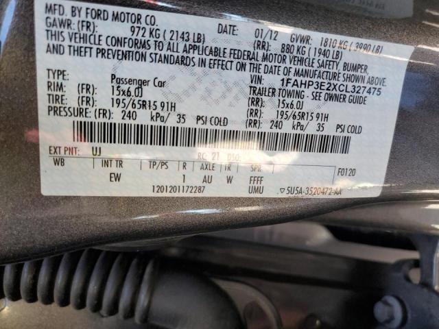 Photo 10 from auction – 2014 FORD FOCUS BEV with VIN 1FADP3R48EL374372