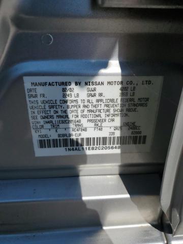 Photo 10 from auction – 2002 NISSAN ALTIMA BAS with VIN 1N4AL11E82C205648