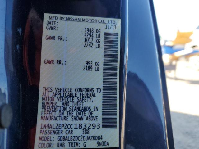 Photo 10 from auction – 2012 NISSAN ALTIMA S with VIN 1N4AL2EP2CC183293