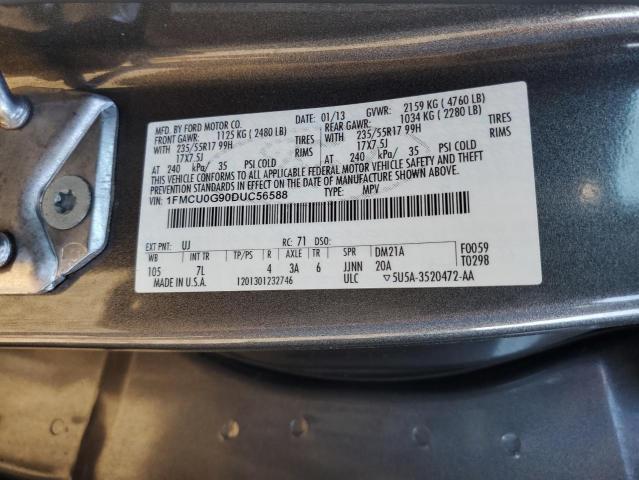 Foto 10 de la subasta – 2013 FORD ESCAPE SE con VIN 1FMCU0G90DUC56588