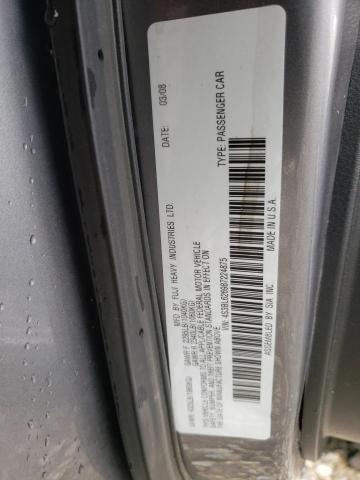 Foto 10 de la subasta – 2008 SUBARU LEGACY 2.5 con VIN 4S3BL626987224875