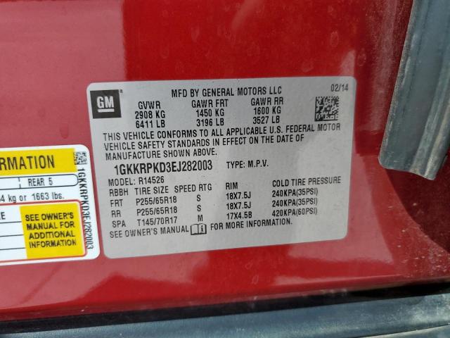 Фото 10 с аукциона – 2014 GMC ACADIA SLE с VIN 1GKKRPKD3EJ282003