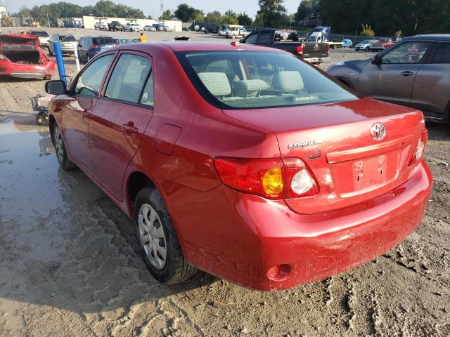 Photo 3 from auction – 2009 TOYOTA COROLLA BA with VIN JTDBL40E59J019749