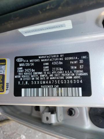 Photo 10 from auction – 2014 KIA OPTIMA LX with VIN 5XXGM4A75EG336304