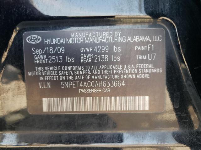 Photo 10 from auction – 2010 HYUNDAI SONATA with VIN 5NPET4AC0AH633664