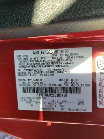 Photo 10 from auction – 2012 FORD MUSTANG with VIN 1ZVBP8AM2C5205750