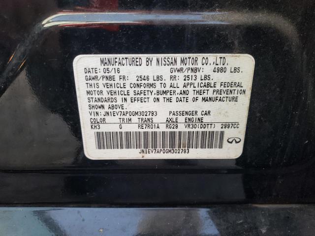Photo 10 from auction – 2016 INFINITI Q50 PREMIU with VIN JN1EV7AP0GM302793