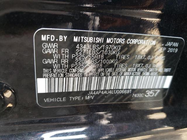 Photo 10 from auction – 2020 MITSUBISHI OUTLANDER with VIN JA4AP4AU4LU006691