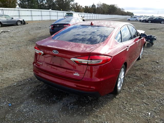 Photo 4 from auction – 2019 FORD FUSION SE with VIN 3FA6P0HD0KR178237