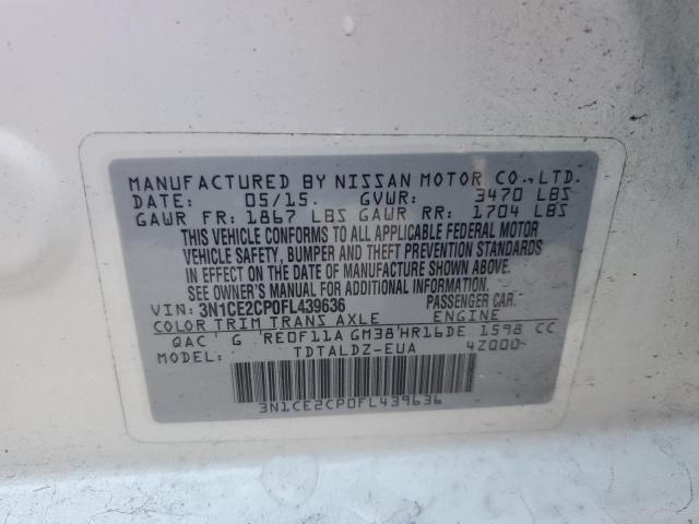 Photo 10 from auction – 2015 NISSAN VERSA NOTE with VIN 3N1CE2CP0FL439636