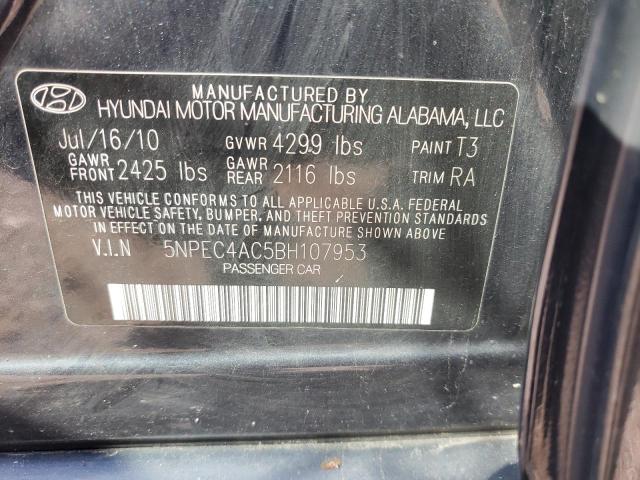 Photo 10 from auction – 2011 HYUNDAI SONATA SE with VIN 5NPEC4AC5BH107953